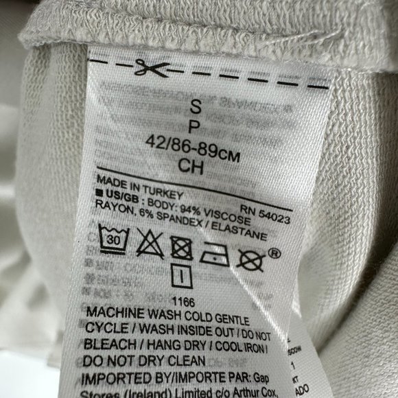 Banana Republic Cowl Neck Top S Relaxed Fit Long Sleeve Blouse Beige Gray - Picture 8 of 8